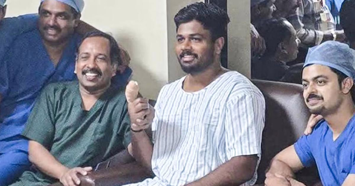 സഞ്ജുവിന്റെ ശസ്ത്രക്രിയ കഴിഞ്ഞു: ഒരു മാസത്തെ വിശ്രമം, തിരിച്ചുവരവ്‌ അടുത്ത മാസം ഐപിഎല്ലിൽ,