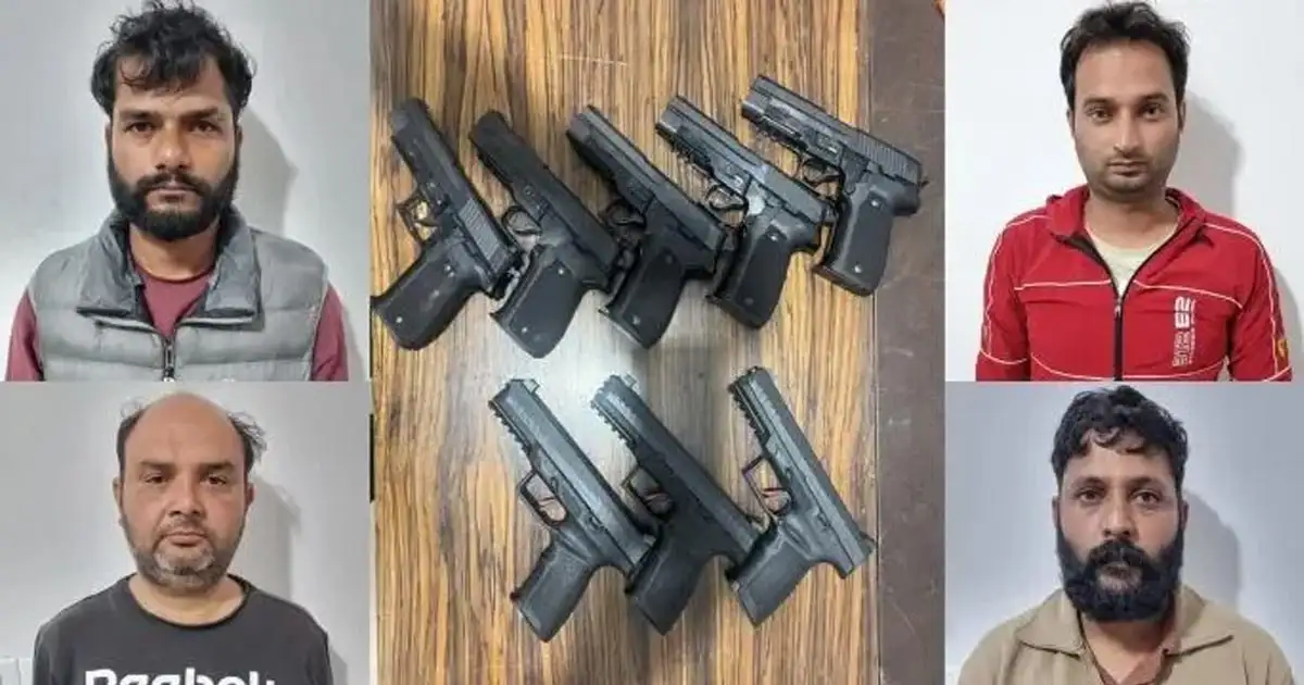 പാക്കിസ്ഥാൻ വഴി ആയുധക്കടത്ത്; ഡൽഹിയിൽ നാലംഗ സംഘം പിടിയിൽ, 10 തോക്കുകളും പിടികൂടി
