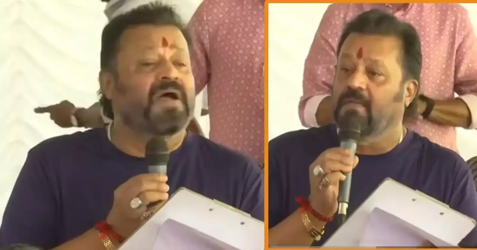 ആ മാക്രിയുടെ മൂക്കിന് താഴെയാണ് പദ്ധതി കൊടുത്തത്; തൃശൂര്‍ എംപിയെ ഞോണ്ടാന്‍ വരരുത്, മാന്തി പൊളിച്ചുകളയും: സുരേഷ് ഗോപി