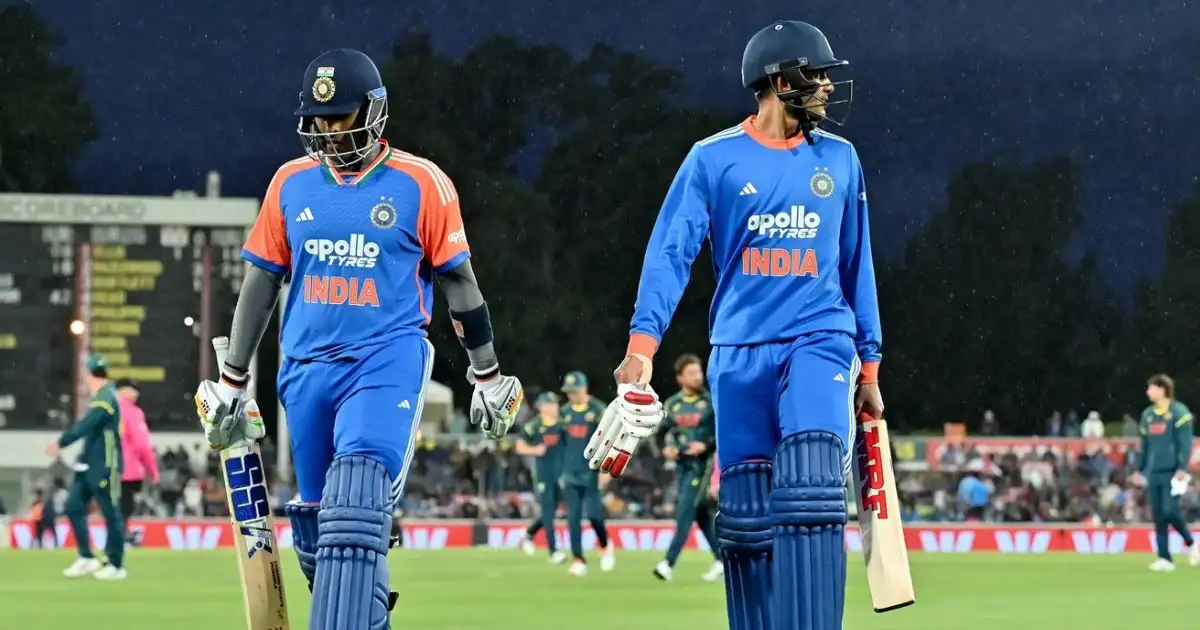 നിർത്താതെ പെയ്ത് മഴ; ഇന്ത്യ-ഓസ്ട്രേലിയ ആദ്യ ടി20 മത്സരം ഉപേക്ഷിച്ചു