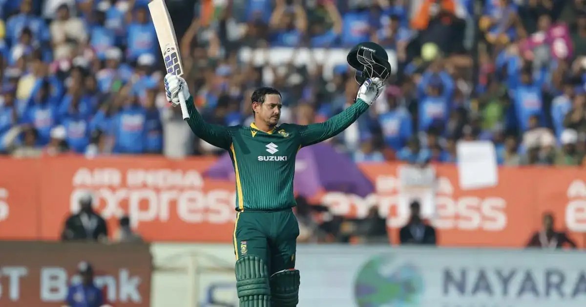 ക്വിന്റൻ ഡികോക്കിന് തകർപ്പൻ സെഞ്ച്വറി; മൂന്നാം ഏകദിനത്തിൽ ഇന്ത്യക്ക് 271 റൺസ് വിജയലക്ഷ്യം